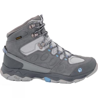 Botas Jack Wolfskin Mountain Attack 5 Texapore Mid Mujer Gris - Chile NMR375021